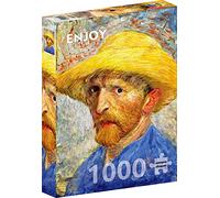 Puzzle 1000 Pezzi - Vincent Van Gogh: Self-Portrait with a Straw Hat