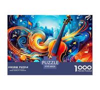 Puzzle 1000 Pezzi Violin Music Qualità Premium Note Divertimento Idea Regalo Uomo E Donna Adulti E Bambini Più Grandi 38x26cm/1000pcs