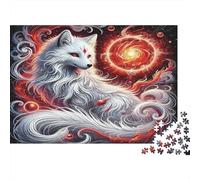 Puzzle 1000 pezzi Volpe a Nove Code, Mistica, Taglio Preciso, Incorniciabile, Cartone Premium, Famiglia, 70x50cm