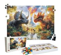 Puzzle 1000 Pezzi vulcano Dinosauri(3), Puzzle 1000 Pièces Challenge Impossible, Puzzles 75x50 cm Taglia Grande Adulti, Giochi Educativo per Famiglie, Puzzles Classici, Decorazioni Casa W3H-981