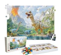 Puzzle 1000 Pezzi vulcano Dinosauro, Puzzle 1000 Pièces Challenge Impossible, Puzzles 75x50 cm Taglia Grande Adulti, Giochi Educativo per Famiglie, Regalo Puzzles Classici, Decorazioni Casa W3H-982