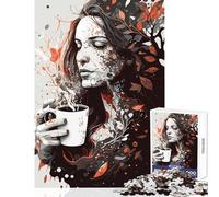 Puzzle 1000 pezzi "We Love Coffee" Giocattoli antistress Ottimo regalo per giochi Gioco impossibile Allena il tuo cervello e le tue mani Dimensioni 50x75cm
