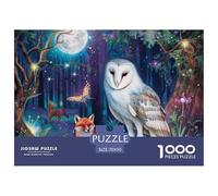 Puzzle 1000 Pezzi White Owl Qualità Premium Fox Multicolore Divertimento Per Adulti Adulti E Bambini Più Grandi 70x50cm/1000pcs