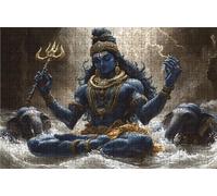 Puzzle 1000 Pezzi Zen Indiano Puzzle 1000 Pezzi Legno per Adulti Elefante, Splendidamente Confezionato in Una Scatola di Cartone, Trasportabile in Una Borsa a Rete per Regalo Donna 50x75cm RXPT-8265