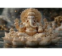 Puzzle 1000 Pezzi, Zen Puzzle 1000 Pezzi per Adulti, Giochi di Puzzles India Legno per Tutta la Famiglia, DIY Puzzles per Quadri Moderni Soggiorno Regalo Donna Uomo Festival 75x50 cm RXPT-9876