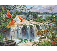 Puzzle 1000 pezzi, cascate, adulti e bambini di età compresa tra 14 anni, puzzle di qualità superiore, 12000853, edizione 50 anni, Ravensburger