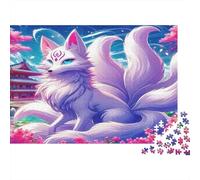 Puzzle 1000 pièces Renard à Neuf Queux Fantastique, créature mythique, relaxation, difficile, carton recy dulte & enfant, 70x50cm