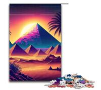 Puzzle 1000 piramidi del futuro in legno per bambini interazione tra genitori e figli 1000 pezzi (75x50 cm)
