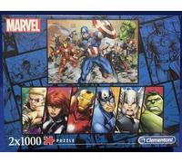 PUZZLE 1000 PZ 2 IN 1 MARVEL PANORAMA AVENGERS