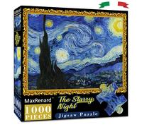 Puzzle 1000 Pz "Notte Stellata" Di Van Gogh 68x49 Cm Poster Incluso Casa Età 3+