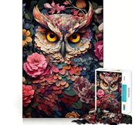 Puzzle 1000 Saggezza Fiorita Taglio Esatto Gioco di Logica e Abilità Gioco Rilassante Decorazione Natalizia per la Casa 38x26cm