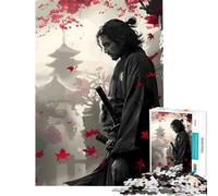 Puzzle 1000 Samurai in un paesaggio autunnale gioco educativo per un'esperienza di gioco stimolante ideale come regalo o per passare il tempo durante le vacanze (dimensioni 38x52cm)