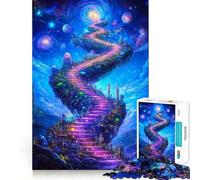 Puzzle 1000 Scala Celeste Taglio Esatto Arte Logica Gioco di Pensiero Gioco Tranquillo Attività di Compleanno (38x26cm)