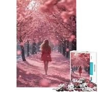 Puzzle 1000 Sentiero dei Ciliegi in Fiore Difficile e Sfida Analisi e Logica Gioco Educativo Adatto a partire dai 14 anni (38x26cm)