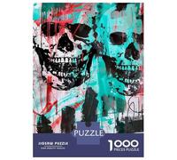 Puzzle 1000 Skulls Graffiti Art Print Puzzle Per Adolescenti Gioco Rompicapo Regali Per Donne Regali Unici Per Compleanno E Natale 70x50cm/1000pcs
