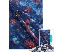 Puzzle 1000 Spada nel Fiume Scarlatto Giochi educativi per giochi di sfida educativi Giocattolo Ottimo regalo e giocattolo per passare il tempo durante le vacanze (Dimensioni 50x75cm)
