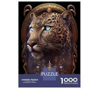 Puzzle 1000 Spiritual Cosmic Leopard Puzzle Per Adolescenti Gioco Rompicapo Regali Per Donne Regali Unici Per Compleanno E Natale 52x38cm/1000pcs