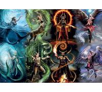BlueBird - Puzzle Anne Stokes: Magia Elementale - 1000 Pezzi