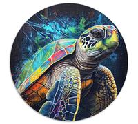 Puzzle 1000 Teile, Die geduldige Schildkröte, 1000 Teile, runde Puzzles für Erwachsene, ideal für Familienspaß, Entspannung und Urlaubsgeschenke, 1000 Teile (67,5x67,5cm)