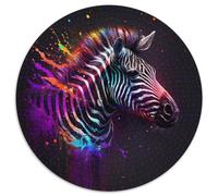 Puzzle 1000 Teile, Fantasy-Zebra-Puzzle, hirnforderndes DIY-Dekorationsspiel, interaktives Familienspielzeug, 1000 Teile (67,5x67,5cm)