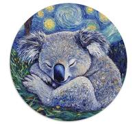 Puzzle 1000 Teile, Faultier-Nachthimmel, 1000 Teile, runde Puzzles für Erwachsene, ideal für Familienspaß, Entspannung und Urlaubsgeschenke, 1000 Teile (67,5x67,5cm)