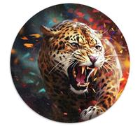 Puzzle 1000 Teile für Erwachsene, Art Leopard, Papierpuzzle, Weihnachtsgeschenk, Stressabbau für Teenager, cooles einzigartiges Geschenk für die Familie, 1000 Teile (67,5x67,5cm)