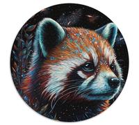 Puzzle 1000 Teile für Erwachsene, Astronaut, Roter Panda, 1000-teiliges rundes Puzzle für Erwachsene, perfektes Geschenk für Eltern, Partner, Freunde - ab 14 Jahren, 1000 Teile (67,5x67,5cm)