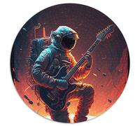 Puzzle 1000 Teile für Erwachsene, Astronaut spielt Gitarre, Puzzle, Denksportaufgabe und Heimdekoration, perfektes Weihnachtsgeschenk, 1000 Teile (67,5x67,5cm)
