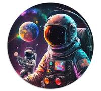 Puzzle 1000 Teile für Erwachsene, Astronauten-Weltraum, runde Puzzles für 1000 Teile, ideal für Familienspaß, Entspannung und Urlaubsgeschenke, 1000 Teile (67,5x67,5cm)