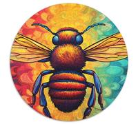 Puzzle 1000 Teile für Erwachsene, Bienen, bunte runde Puzzles für 1000 Teile, ideal für Familienspaß, Entspannung und Urlaubsgeschenke, 1000 Teile (67,5x67,5cm)