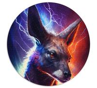 Puzzle 1000 Teile für Erwachsene, bunte Kängurus, runde Puzzles 1000 Teile für Erwachsene, anspruchsvolles Denkspiel - entspannendes Spielzeug für Teenager, 1000 Teile (67,5x67,5cm)