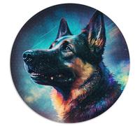 Puzzle 1000 Teile für Erwachsene, Fantasie-Deutscher Schäferhund, 1000-teiliges rundes Puzzle für Erwachsene, perfektes Geschenk für Eltern, Partner, Freunde - ab 14 Jahren, 1000 Teile (67,5x67,5cm)