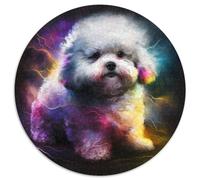 Puzzle 1000 Teile für Erwachsene, Fantasy-Bichon Frise, Papierpuzzle, Weihnachtsgeschenk für Teenager, Stressabbau, cooles einzigartiges Geschenk für die Familie, 1000 Teile (67,5x67,5cm)