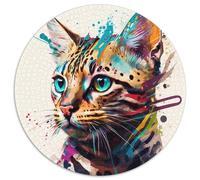 Puzzle 1000 Teile für Erwachsene, Fantasy-Katzen-Puzzle für Erwachsene, Denksportaufgabe, Spiel für Erwachsene, interaktive Familienaktivität, 1000 Teile (67,5x67,5cm)