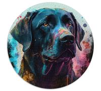 Puzzle 1000 Teile für Erwachsene,Fantasy Labrador,1000-teiliges rundes Puzzle für Erwachsene,anspruchsvolles DIY-Denkspiel,perfektes Familienspiel oder dekoratives Geschenk,1000 Teile (67,5x67,5cm)