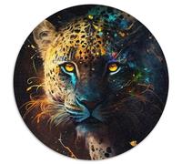 Puzzle 1000 Teile für Erwachsene, Fantasy-Leoparden-Puzzle für Erwachsene, Denksportaufgabe, Spiel für Erwachsene, interaktive Familienaktivität, 1000 Teile (67,5x67,5cm)