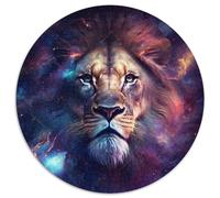 Puzzle 1000 Teile für Erwachsene, Fantasy-Löwe, 1000-teiliges rundes Puzzle für Erwachsene, perfektes Geschenk für Eltern, Partner, Freunde - ab 14 Jahren, 1000 Teile (67,5x67,5cm)