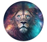 Puzzle 1000 Teile für Erwachsene, Fantasy-Löwe, runde Papierpuzzles für Jugendliche ab 14 Jahren, Heimdekoration, 1000 Teile (67,5x67,5cm)