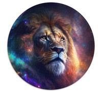 Puzzle 1000 Teile für Erwachsene, Fantasy-Löwe, runde Papierpuzzles für Jugendliche ab 14 Jahren, Heimdekoration, 1000 Teile (67,5x67,5cm)