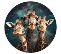 Puzzle 1000 Teile für Erwachsene, Galaxie-Giraffe, Papierpuzzle, Weihnachtsgeschenk für Teenager, Stressabbau, cooles einzigartiges Geschenk für die Familie, 1000 Teile (67,5x67,5cm)