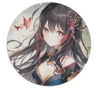 Puzzle 1000 Teile für Erwachsene, Genshin Impact Hu Tao, Papierpuzzle, Geschenk, DIY-Spaß, geeignet für die Dekoration von Zuhause, Wohnzimmer, Büro, 1000 Stück (67,5x67,5cm)