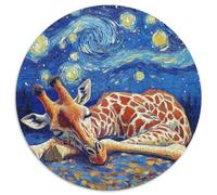 Puzzle 1000 Teile für Erwachsene, Giraffen-Nachthimmel, Puzzle für Erwachsene, Denksportaufgabe, Spiel für Erwachsene, interaktive Familienaktivität, 1000 Teile (67,5x67,5cm)