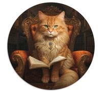Puzzle 1000 Teile für Erwachsene, Katzen-Lesebuch, Papierpuzzle, Geschenk, DIY-Spaß, geeignet für die Dekoration von Zuhause, Wohnzimmer, Büro, 1000 Stück (67,5x67,5cm)