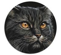 Puzzle 1000 Teile für Erwachsene, Katzen-Puzzle, rund, 1000 Teile, ideal für Familienspaß, Entspannung und als Weihnachtsgeschenk, 1000 Teile (67,5x67,5cm)