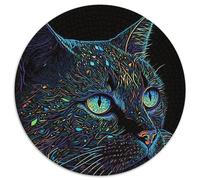 Puzzle 1000 Teile für Erwachsene, Schwarze Katze, Puzzle für Erwachsene, Denksportaufgabe, Spiel für Erwachsene, interaktive Familienaktivität, 1000 Teile (67,5x67,5cm)