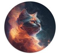 Puzzle 1000 Teile für Erwachsene, Spirit Cat, Papierpuzzle, Geschenk, DIY-Spaß, geeignet für die Dekoration von Zuhause, Wohnzimmer, Büro, 1000 Stück (67,5x67,5cm)