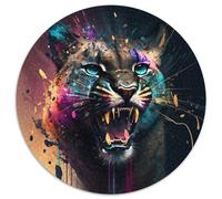 Puzzle 1000 Teile für Erwachsene, Spirited Cougar, Papierpuzzle, Geschenk, DIY-Spaß, geeignet für die Dekoration von Zuhause, Wohnzimmer, Büro, 1000 Stück (67,5x67,5cm)