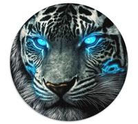 Puzzle 1000 Teile für Erwachsene, Tiger mit blauen Augen, Denksportaufgabe und Heimdekoration, perfektes Weihnachtsgeschenk, 1000 Teile (67,5x67,5cm)
