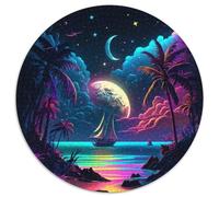 Puzzle 1000 Teile für Erwachsene, Universum Jupiter, 1000-teiliges rundes Puzzle, Lernspielzeug für Teenager, Heimbüro-Dekor, 1000 Teile (67,5x67,5cm)