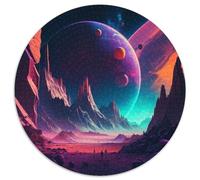 Puzzle 1000 Teile für Erwachsene, Universum, Planet, runde Papierpuzzles für Jugendliche ab 14 Jahren, Heimdekoration, 1000 Teile (67,5x67,5cm)